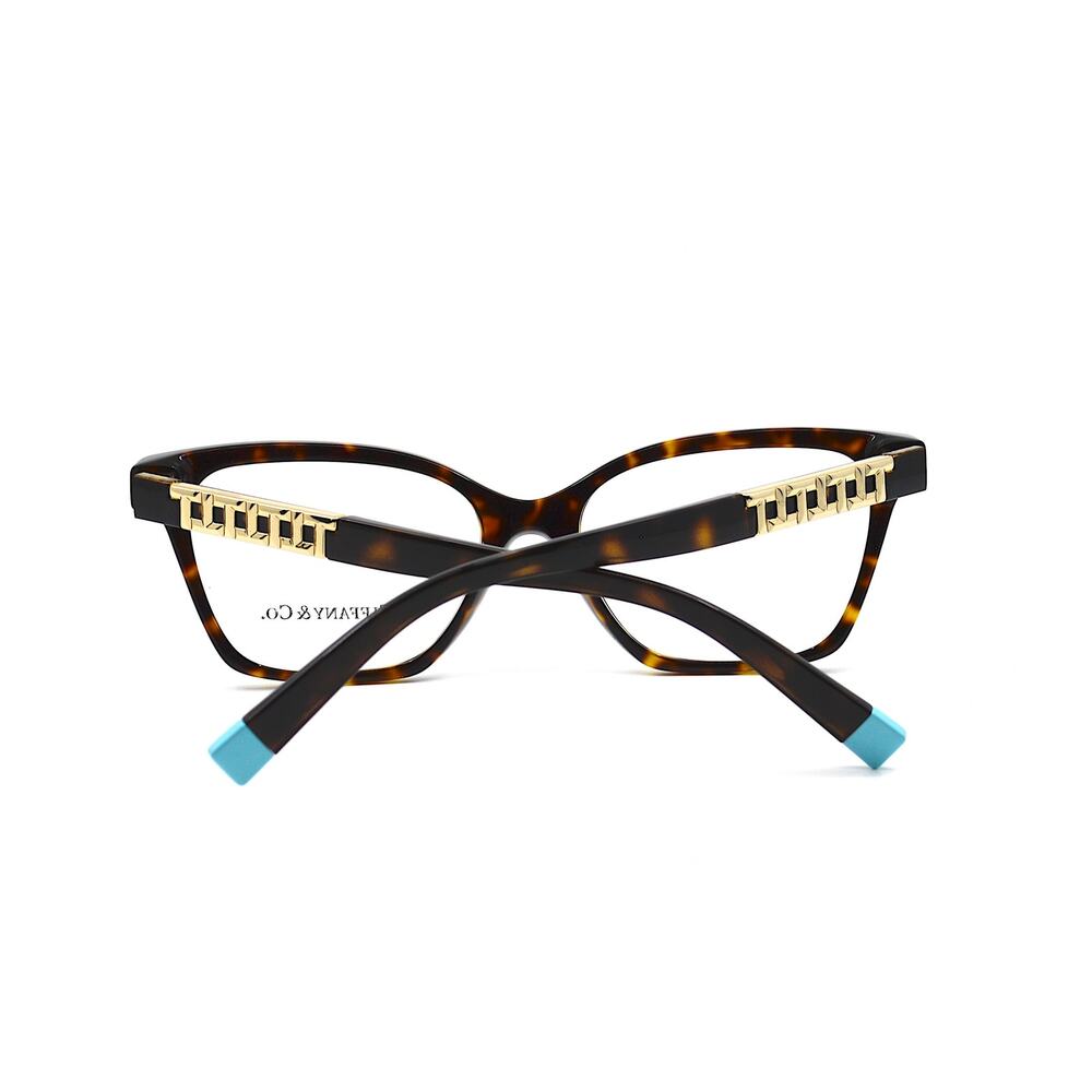 TIFFANY&CO TF2228 HAVANA GOLD EYEGLASSES FRAME - Picture 6 of 10
